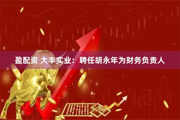 盈配资 大丰实业：聘任胡永年为财务负责人